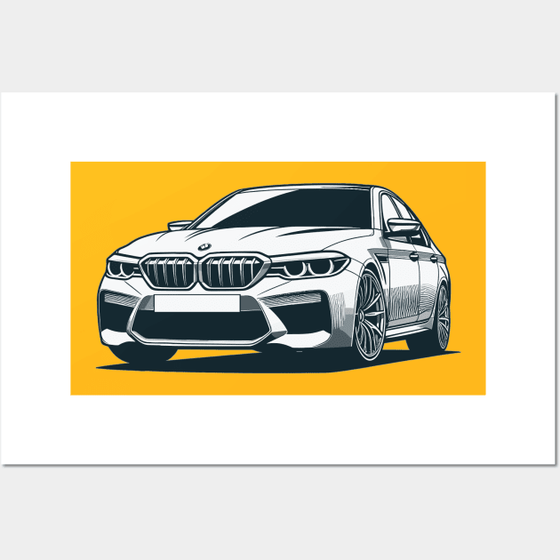 BMW M5 Wall Art by Vehicles-Art